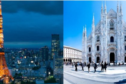 Image of Milan Duomo and Tokyo