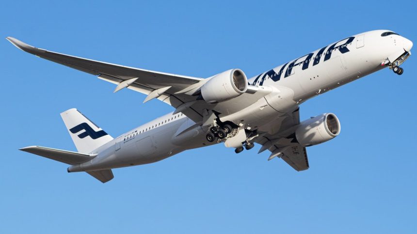 Finnair A350 taking off. @ Anujan Anton-Jerad / Travel Radar