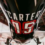 Image of underside of plane with Carter design on it.