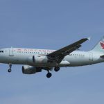 A319 Air Canada aircraft landing