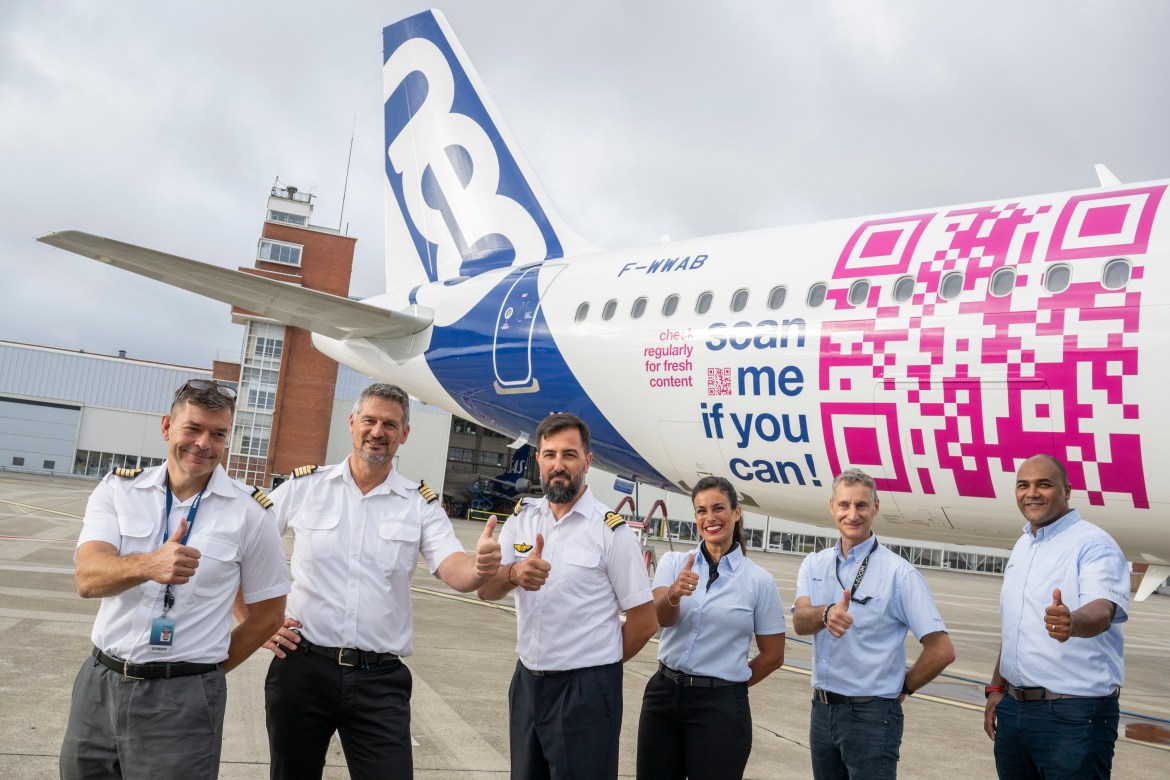 A321XLR route proving - before first flightwith : Peter Baumann,Thomas Wilhelm; Cédric Favrichon;Tania Girao Gomes Rego, Rodolphe Rattier, Cyrille Della Bianca