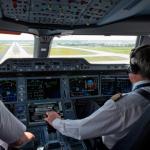 Airbus 350 cockpit approach