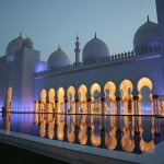 The image of Abu Dhabi, Mosque.