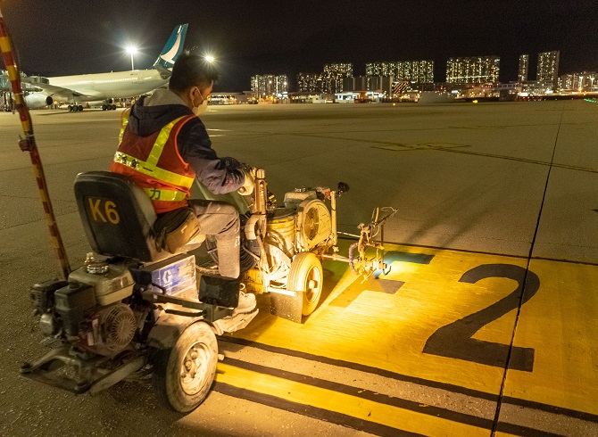 Passenger and cargo aircraft parking stands at the airport were recently re-designated. ( Source: HKIA Website)