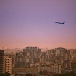 Aircraft takes off over Lviv