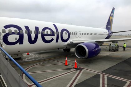 Avelo Airlines 737-800 at Hollywood Burbank Airport N801XT