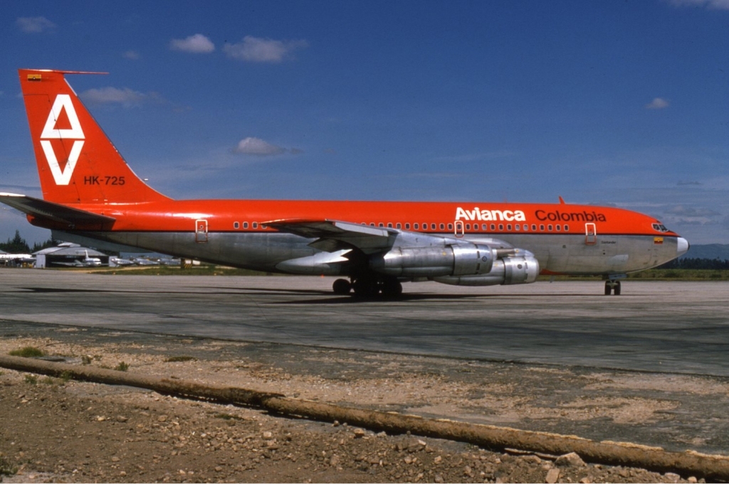 The Boeing 720 of Avianca