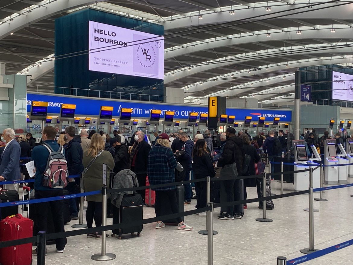 Busy Heathrow Airport