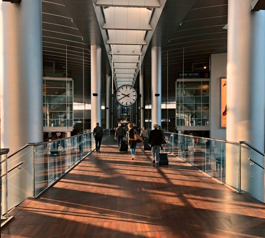 The Entrance to Scandinavia's busiest and largest airport Copenhagen Airport, Kastrup