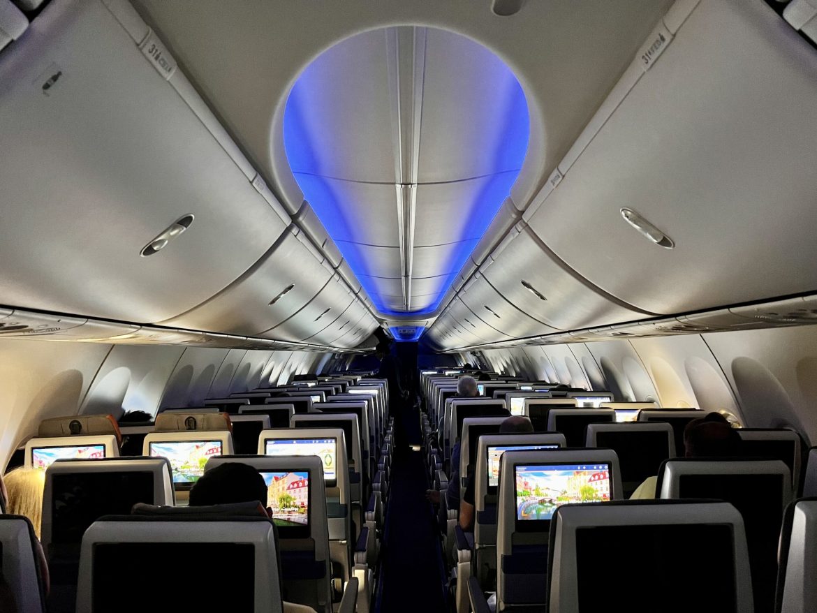 Interior of a 737MAX