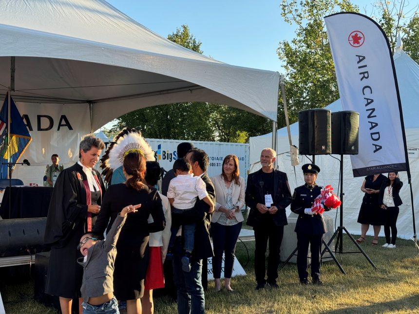 Air Canada welcoming new Canadians during Citizenship ceremony