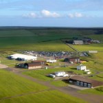 Kirkwall Airport from the air