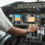 Pilots in the cockpit