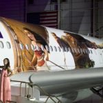 The image of voice voice actors next to thematic 'Moana 2' plane.