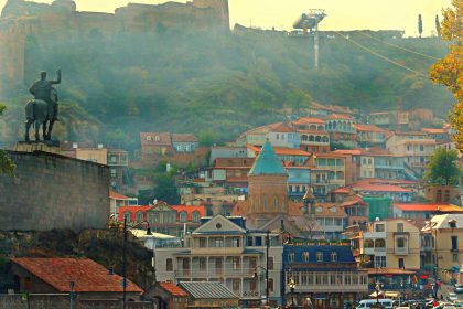 A view of Tbilisi, the city UK airlines, easyJet and British Airways, is expanding new direct routes to