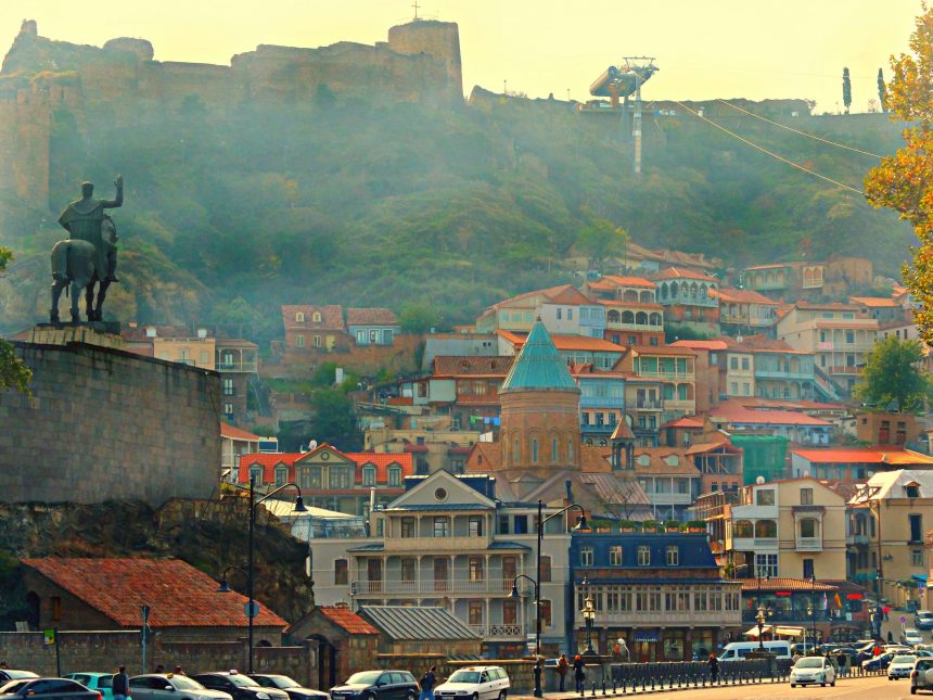 A view of Tbilisi, the city UK airlines, easyJet and British Airways, is expanding new direct routes to