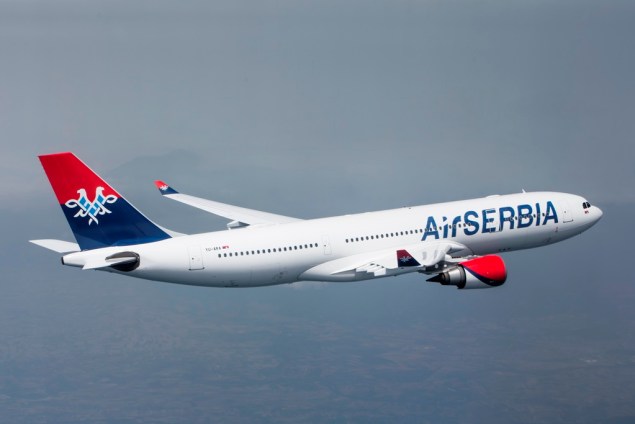 serbia aircraft in flight