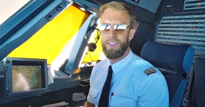 Pilot with beard