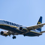 A Ryanair Boeing 737-800 in flight.