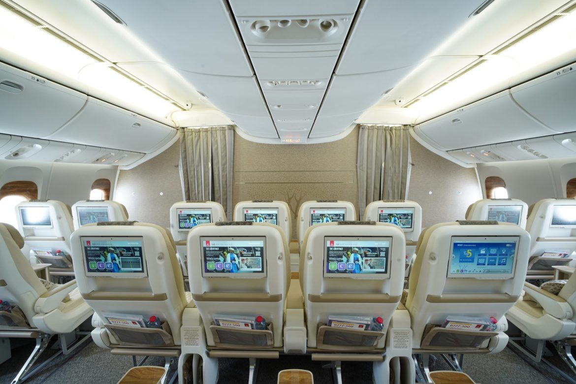 Emirates Boeing 777 retrofitted design for Premimum Economic Class