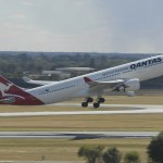 Qantas A330 taking off