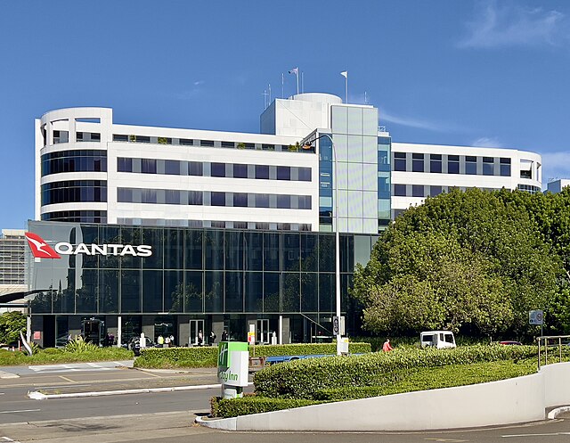 Photo of Qantas headquarters in Sydney