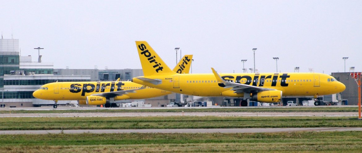 Airbus A320 from Spirit Airlines 