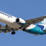 WestJet plane landing