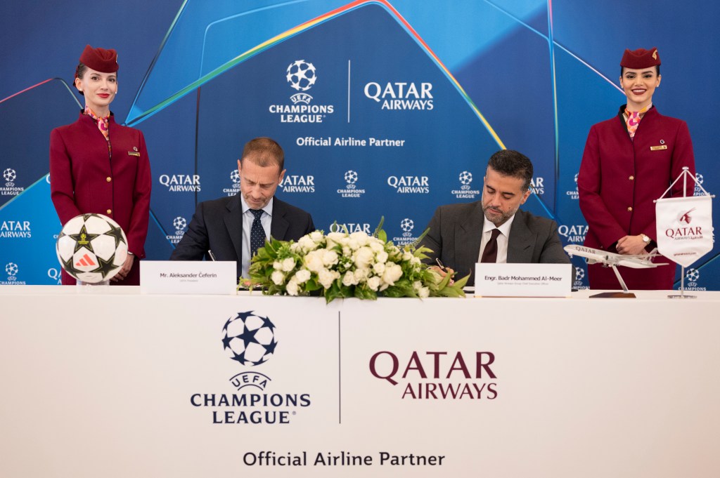 UEFA & Qatar Airways Sponsorship Signature