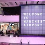 Manchester Airport 'welcome' sign