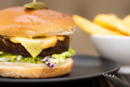 british airways plant-based burger